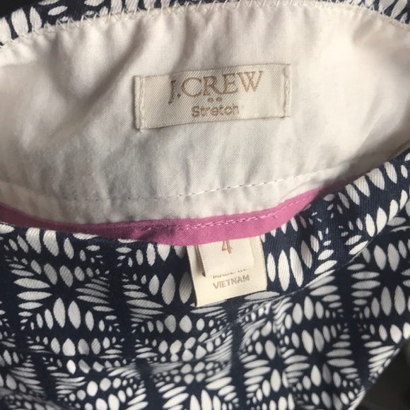 J. Crew navy and white chino pattern shorts - Picture 4 of 8